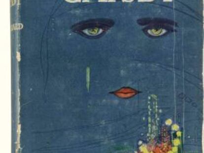 Foto cedida por Sotheby's que muestra un ejemplar de la primera edición de "El gran Gatsby" de Francis Scott Fitzgerald, publicada en 1925, que fue subastada este 11 de junio, en Nueva York (EE.UU.) por 112.500 dólares.