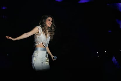 Amaia, durante su actuación.