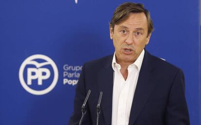 Rafael Hernando, portavoz del PP en el Congreso de los diputados.