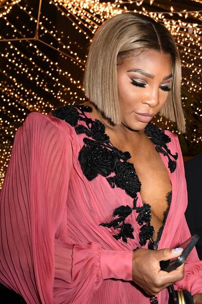 La tenista Serena Williams, productora ejecutiva de El Método Williams,  vestida de Gucci, en el Governors Ball.