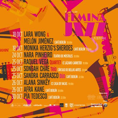 Cartel promocional de la VI edición de FeminaJazz.