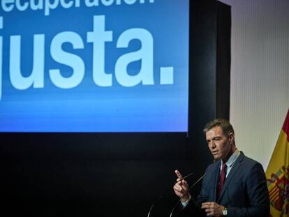 El presidente del Gobierno, Pedro Sánchez, abre el nuevo curso político, este miércoles, en Madrid.