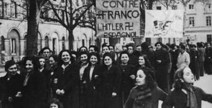 Una imagen una manifestación contra Franco utilizada en el documental 'Camaradas'. 