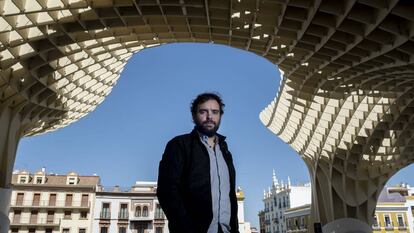 Dani de Morón, la pasada semana en la plaza Metropol Parasol (Sevilla).