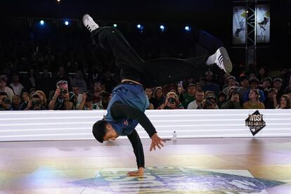 Montalvo en el Mundial de Breaking de la WDSF en Bélgica.