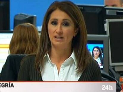 Begoña Alegría, en una imagen de TVE.