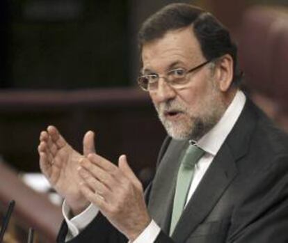 El presidente del Gobierno, Mariano Rajoy, en el Congreso de los Diputados. EFE/Archivo