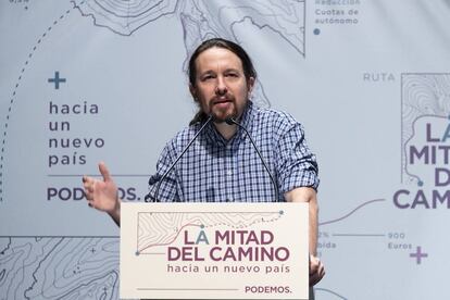 Pablo Iglesias, en un acto de Podemos.