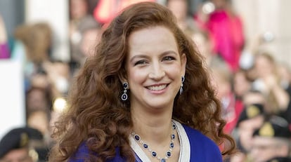 La princesa Lalla Salma de Marruecos en la boda del princípe Guillermo de Luxemburgo en 2012.