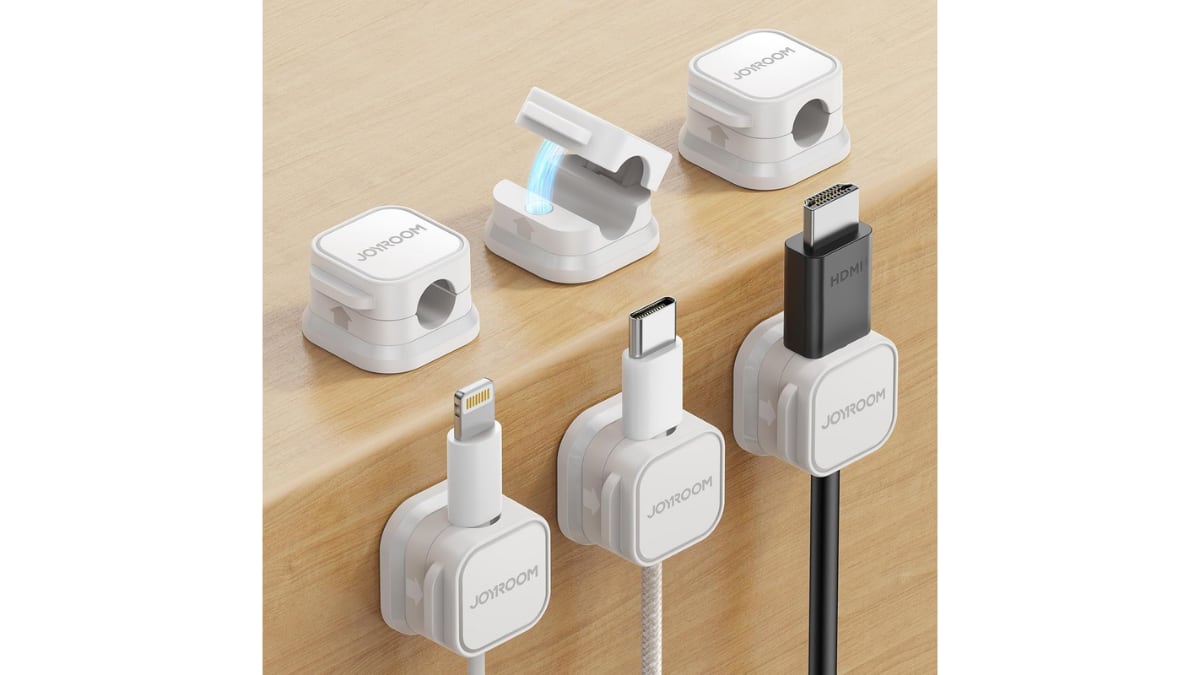 Organizadores de clip para cables.