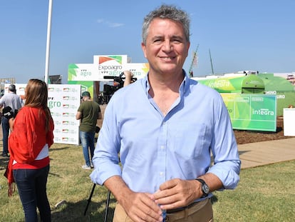 Luis Miguel Etchevehere, ex ministro de Agroindustria, en la inauguración de la ExpoAgro, a principios de marzo de 2020.