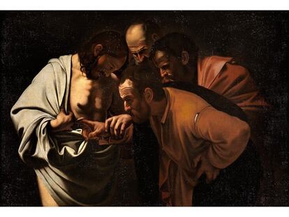 Una copia de 'La incredulidad de Santo Tomás', original de Caravaggio, realizada por el pintor Dirck van Baburen.