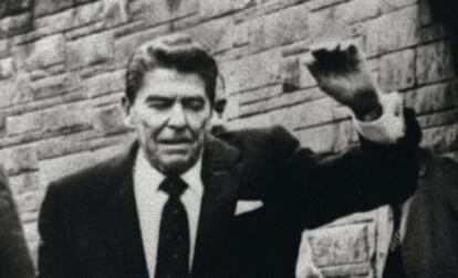 Ronald Reagan tras el atentado que sufrió en 1981.
