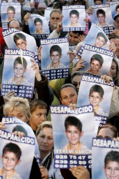 Manifestaci&oacute;n por la desaparici&oacute;n de Yeremi.