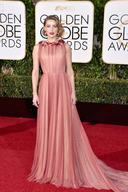 Amber Heard, muy acertada con este vestido de Gucci.