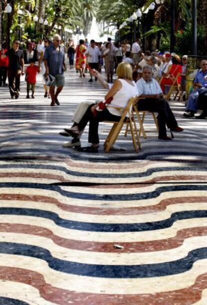 Explanada a la ciutat d'Alacant.