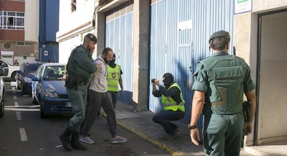 Imagen de archivo de la detención de un presunto yihadista en Canarias.