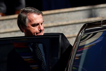 O presidente Jair Bolsonaro nesta sexta-feira, em Brasília.