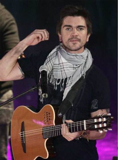 Juanes en un momento de su concierto en México D.F.