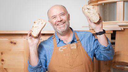 Ramón Garriga, fundador de Gluten Morgen, fotografiado la semana pasada en el laboratorio Cereal, en Barcelona.