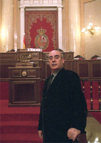 Javier Rojo, presidente del Senado, el sábado en la Cámara alta.