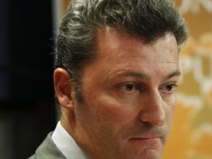 EL exdiputado del PP Santiago Cervera, ayer en el Congreso.