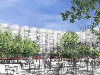 Proyecto de las viviendas de Jean Nouvel en L'Hospitalet.