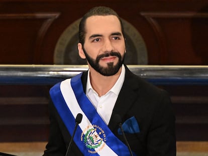 Nayib Bukele el 1 de junio en San Salvador (El Salvador).