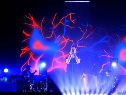 Concierto de la banda Vetusta Morla el sábado en el pabellón multiusos Sánchez Paraíso, en Salamanca.