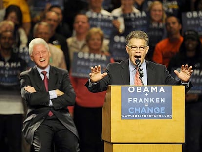 Al Franken, de cómico de<i> Saturday night live</i> a senador por Minnesota del Partido Demócrata.