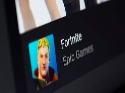 El Fortnite en un dispositivo de Android.