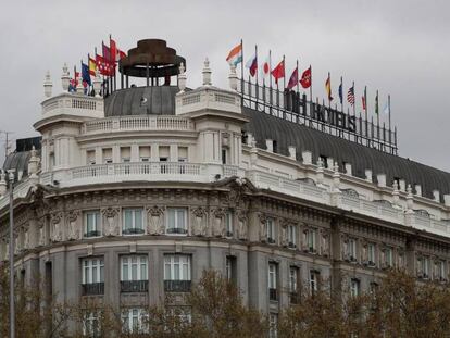 Vista del NH Hotels del Paseo del Prado de Madrid.
