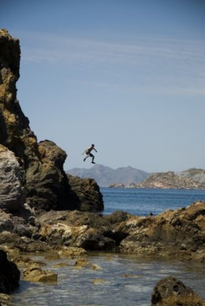 Cala Cortina en Cartagena.