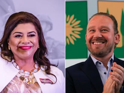 Clara Brugada y Santiago Taboada, candidatos al Gobierno de Ciudad de México.