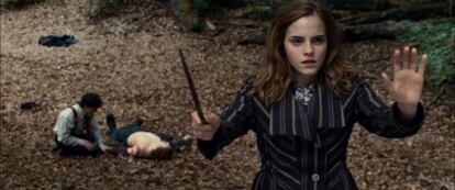 <b>Desde que se cortó el pelo, la llaman la nueva Twiggy.  Emma Watson se despide así de Hermione, su personaje en <i>Harry Potter. </i></b>