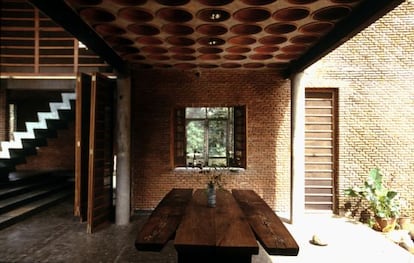 Uno de los proyectos arquitectónicos que se exponen en la Fundación ICO.