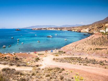 La playa murciana de Bolnuevo