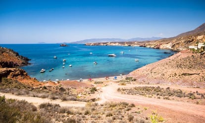 La playa murciana de Bolnuevo