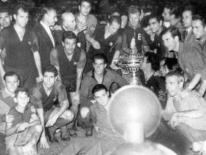 El Barcelona, en el trofeo Carranza de 1962.