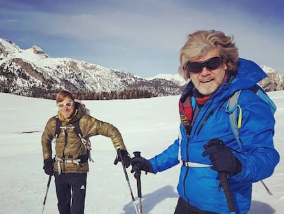 Simon y Reinhold Messner.