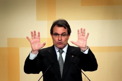 El presidente de la Generalitat de Catalunya, Artur Mas.