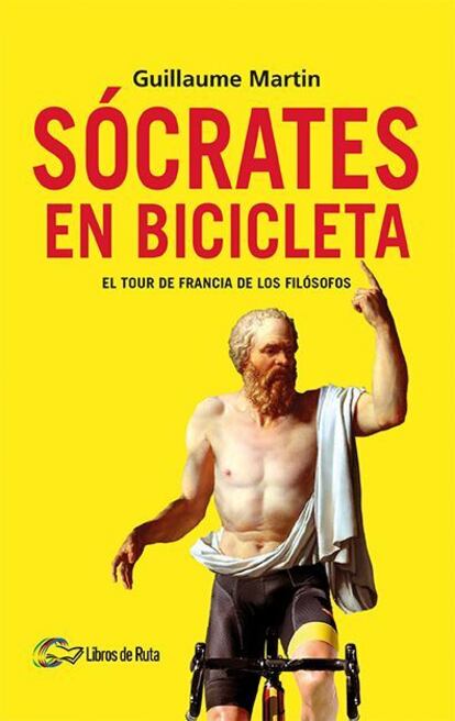 Portada del libro Sócrates en bicicleta, de Guillaume Martin.