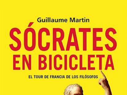 Portada del libro Sócrates en bicicleta, de Guillaume Martin.