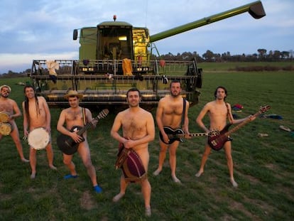 Los componentes del grupo musical Les Absentes