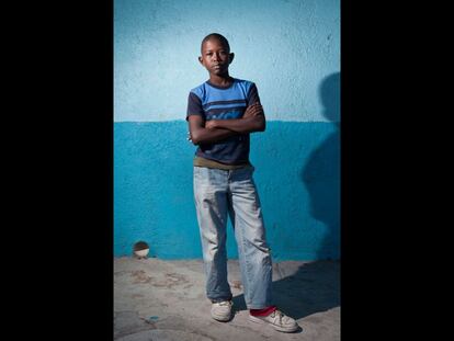 Yeison (13 años, Honduras). Casa del Migrante. Saltillo, Coahuila. México. 25 de junio, 2014.
