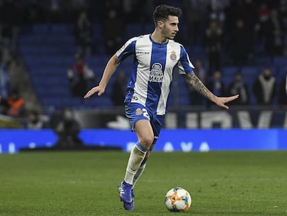 Mario Hermoso, en el partido de Copa ante el Betis.