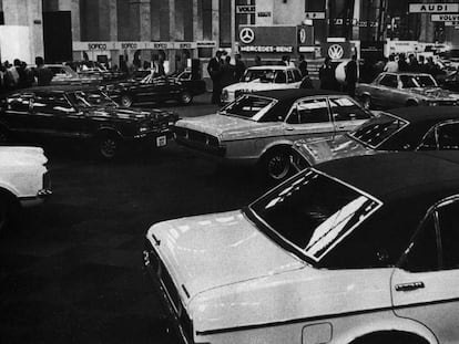 Salón del Automóvil en 1974.