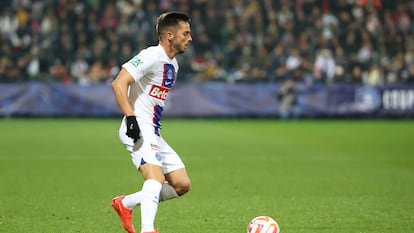 Pablo Sarabia durante un partido entre el PSG y el Berrichón de la Copa de Francia, el pasado 6 de enero.