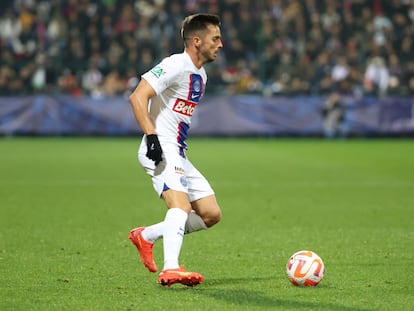 Pablo Sarabia durante un partido entre el PSG y el Berrichón de la Copa de Francia, el pasado 6 de enero.