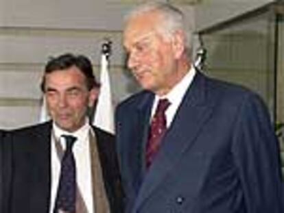Giancarlo Boschetti (Izq) junto a Paolo Fresco, presidente de Fiat